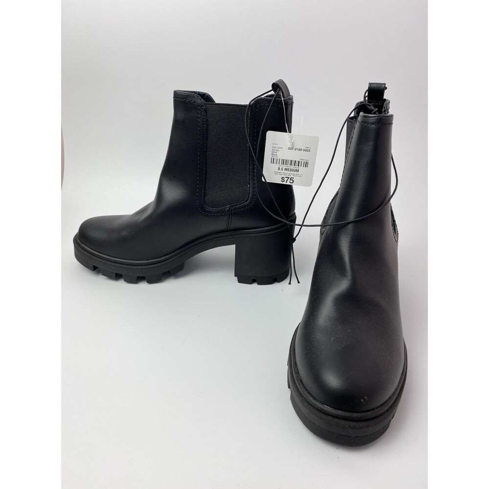 New Arizona Black Chunky Block High Heel Chelsea Boots 8.5M (Retails $75)
